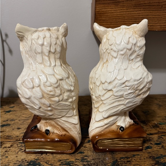 Ceramic Owl Bookends - Picture 8 of 12